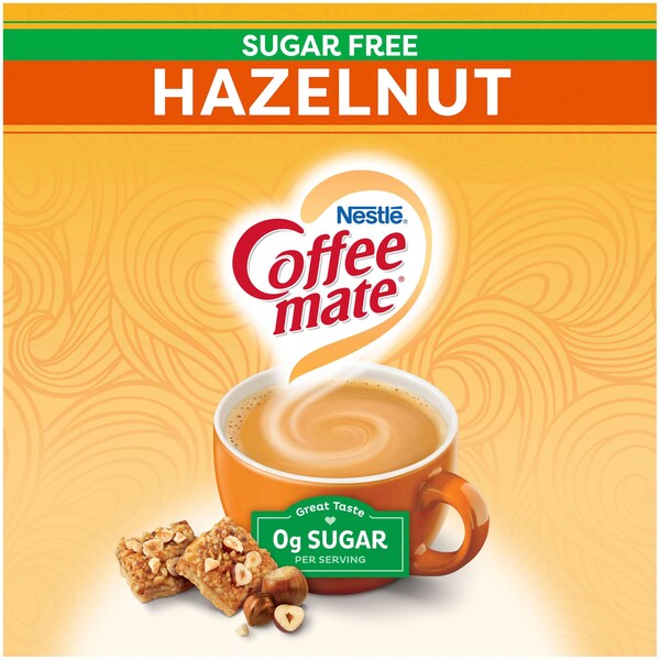 Coffee Mate Coffee-Mate Sugar Free Hazelnut Powder Creamer 10.2 oz. Canister, PK6 00050000327980 - main